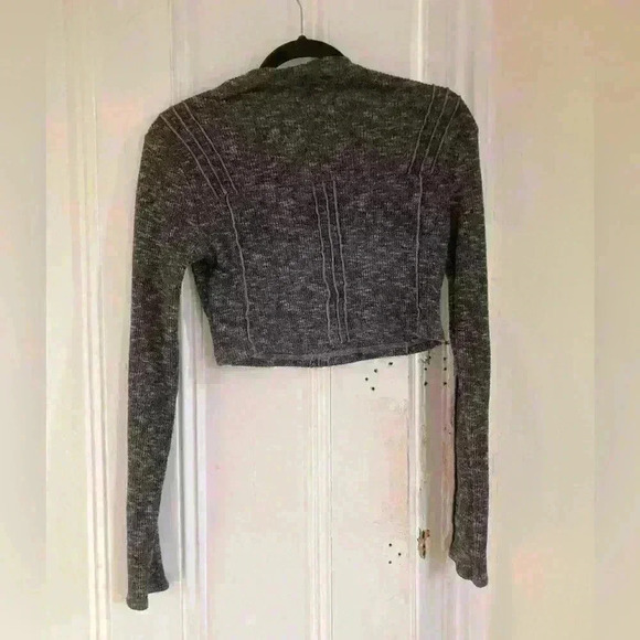 Out From Under Tripp Mock Cropped Top Urban Outfitters Gray Turtleneck Crop Top - Picture 3 of 5